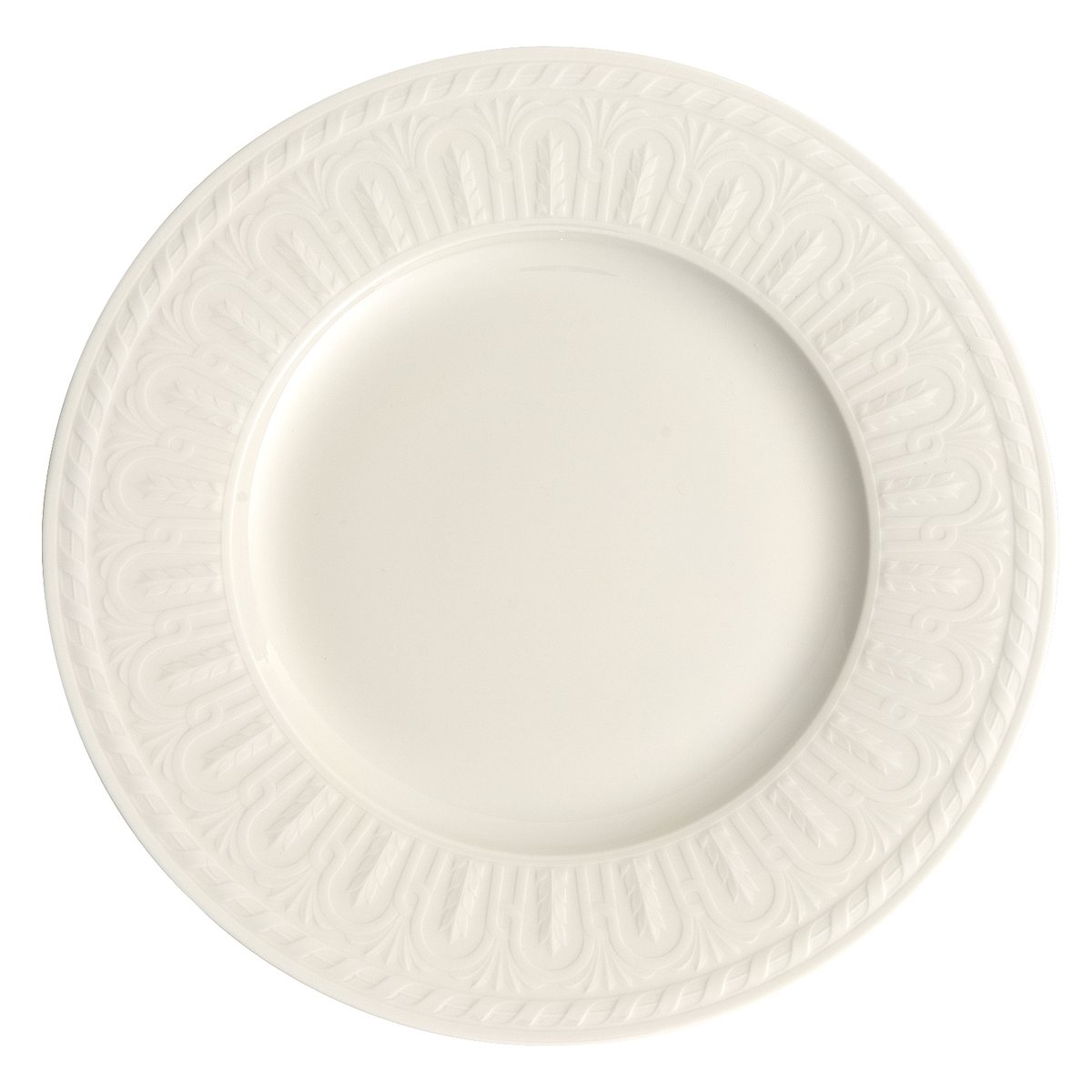 Villeroy & Boch Assiette Cellini 27 cm | Design Scandinave | Assiettes plates | Blanc