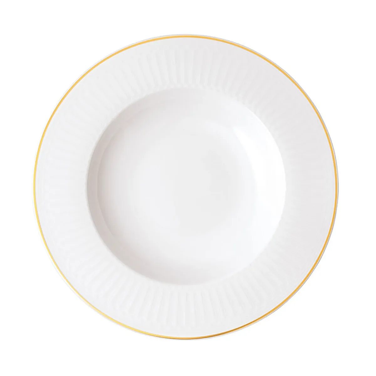 Assiette creuse Château Septfontaines Ø24,5x3,5 cm, Blanc-or Villeroy & Boch