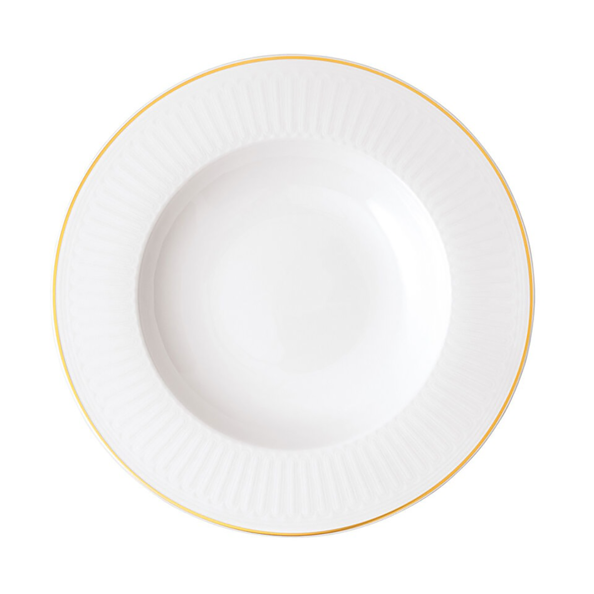 villeroy & boch assiette creuse château septfontaines ø24,5x3,5 cm blanc-or