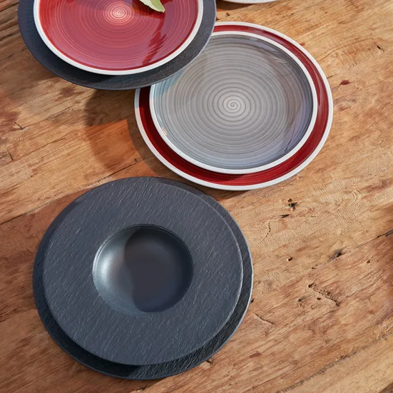 Assiette creuse Manufacture Rock Ø28 cm, noir Villeroy & Boch