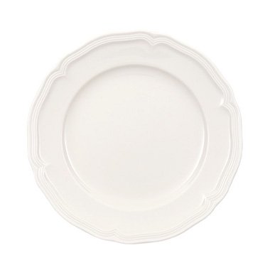 Villeroy & Boch Assiette Manoir 21 cm | Design Scandinave | Assiettes plates | Blanc