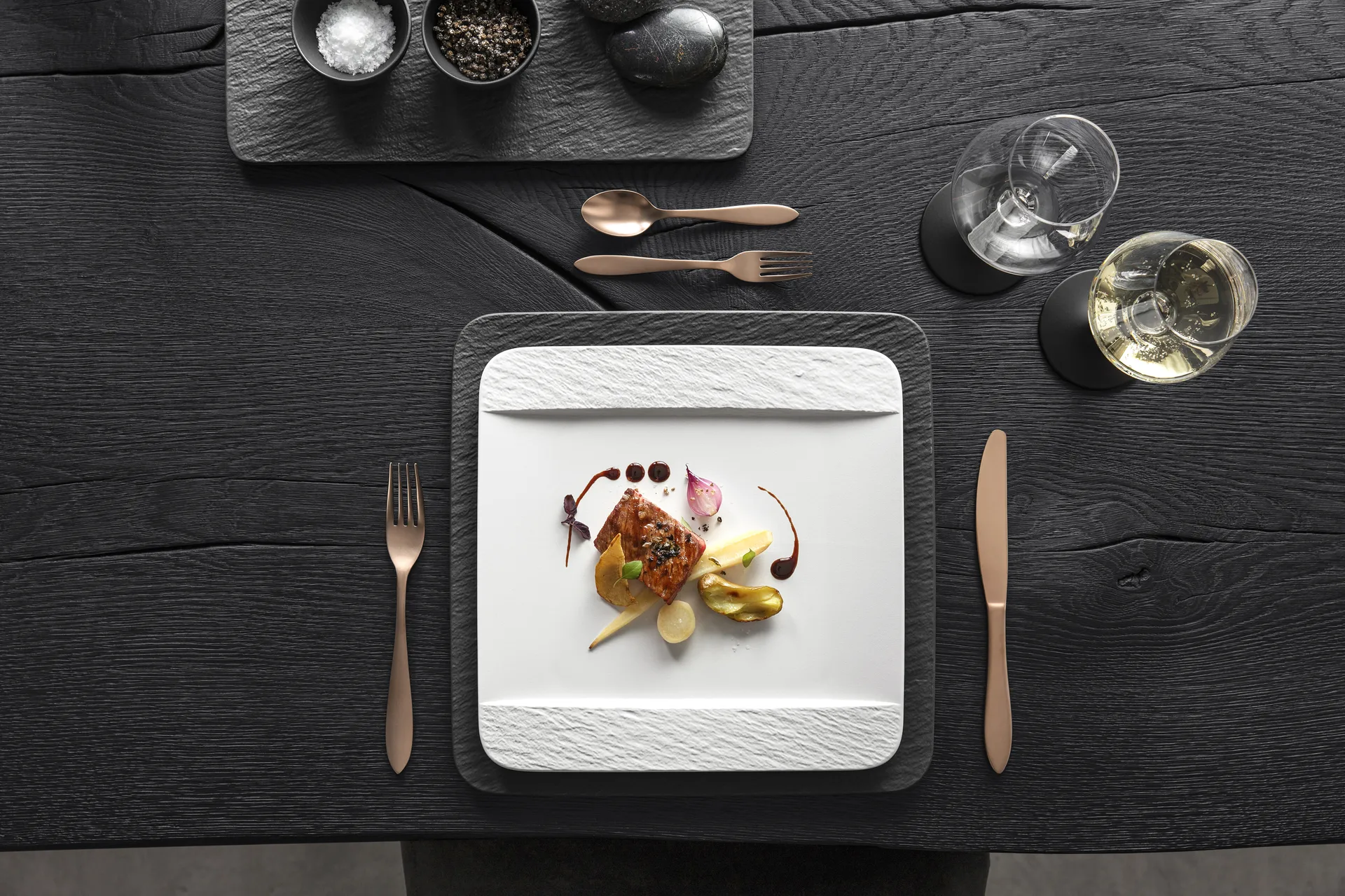 Assiette Manufacture Rock 28x28 cm, Blanc Villeroy & Boch