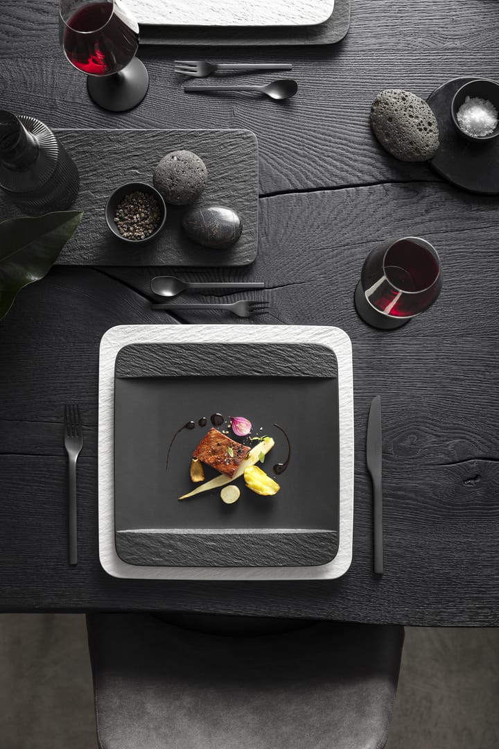 Assiette Manufacture Rock 28x28 cm - Noir - Villeroy & Boch