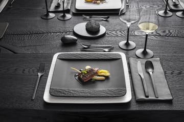 Assiette Manufacture Rock 28x28 cm - Noir - Villeroy & Boch