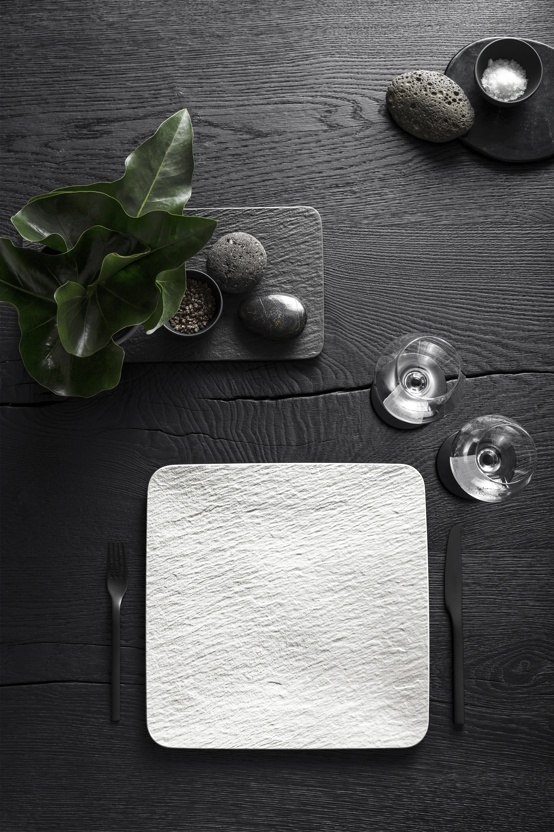 Assiette Manufacture Rock 32x32 cm, Blanc Villeroy & Boch