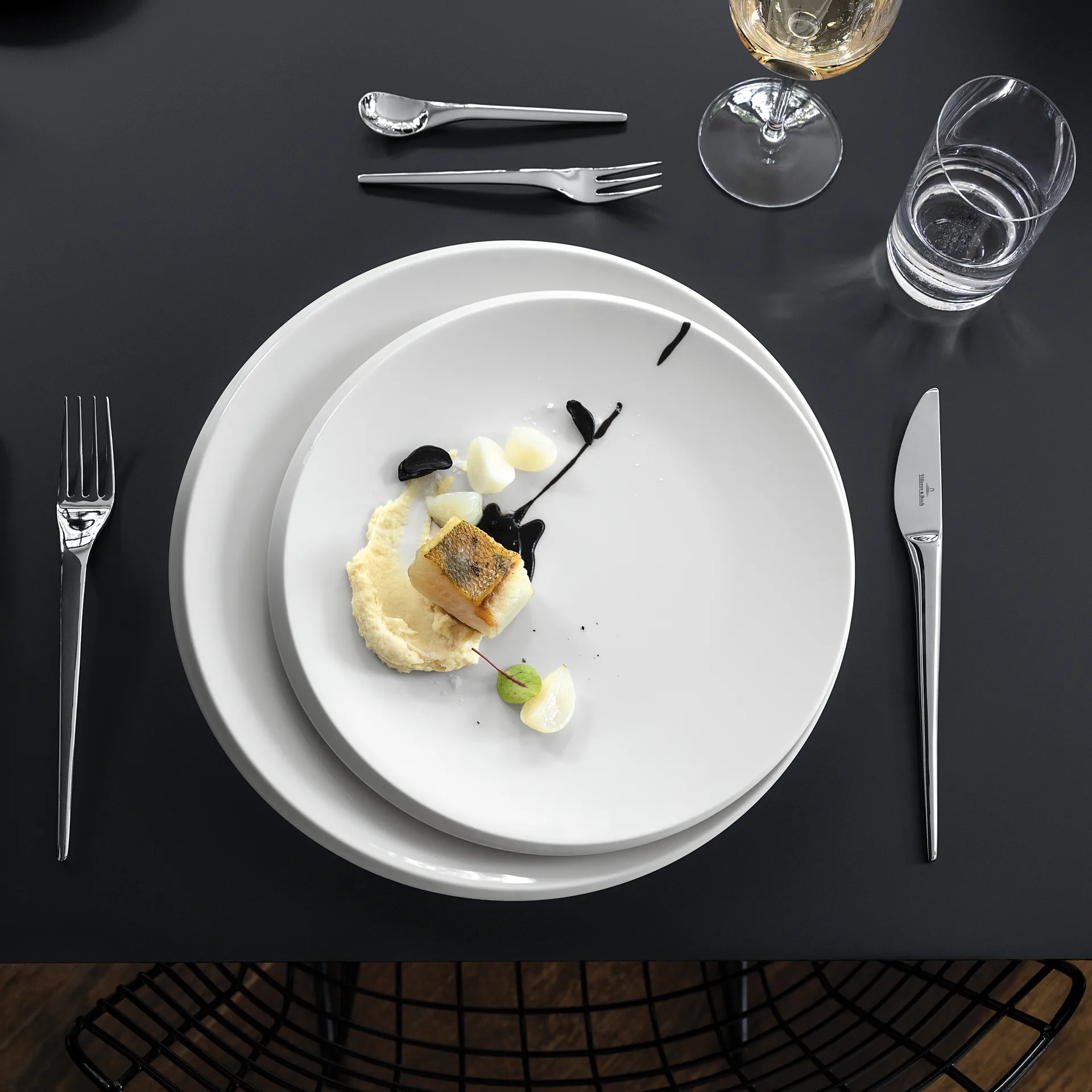 Assiette NewMoon 27 cm, Blanc Villeroy & Boch