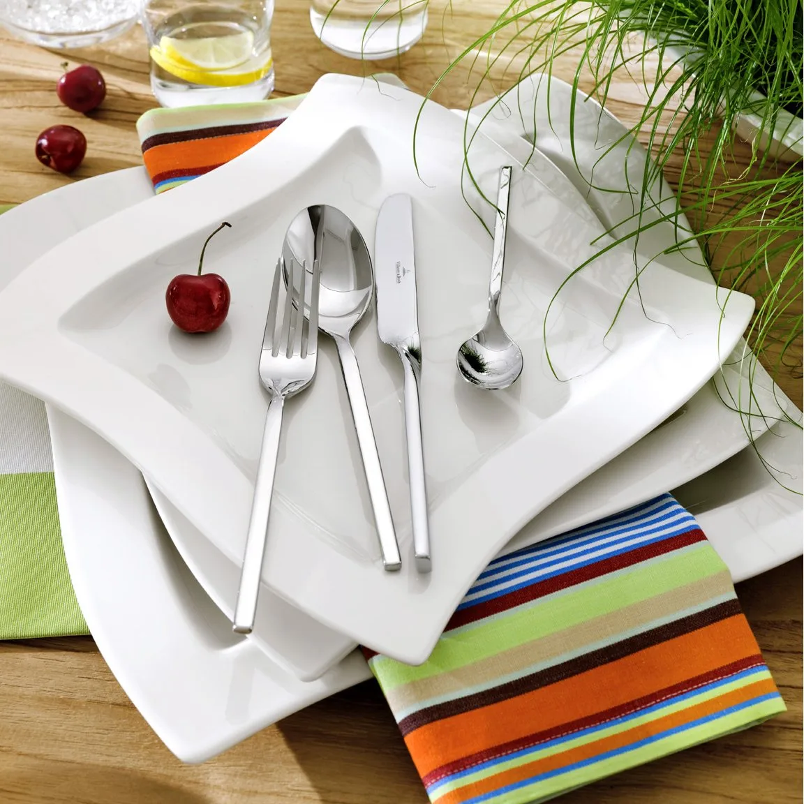 Assiette NewWave carrée, 27x27 cm Villeroy & Boch