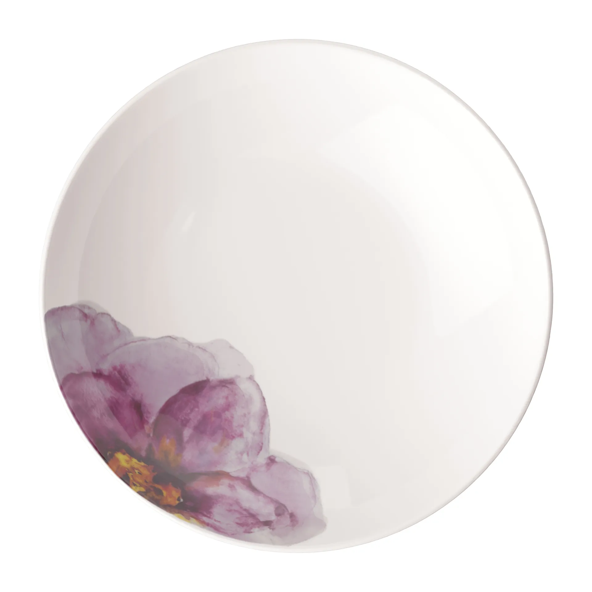 Assiette pour pâtes Rose Garden Ø24 cm, Blanc-rouge Villeroy & Boch