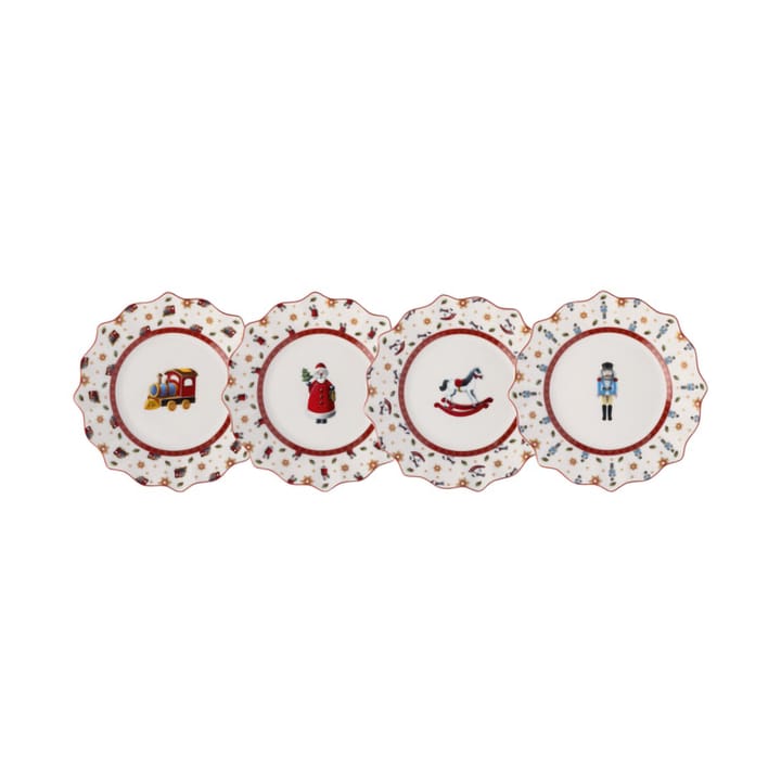 Assiette Toy's Delight 4 pièces - Blanc-rouge - Villeroy & Boch