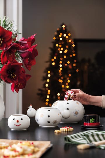 Bocal bonhomme de neige Christmas Toy's Memory 4 pièces - Blanc - Villeroy & Boch