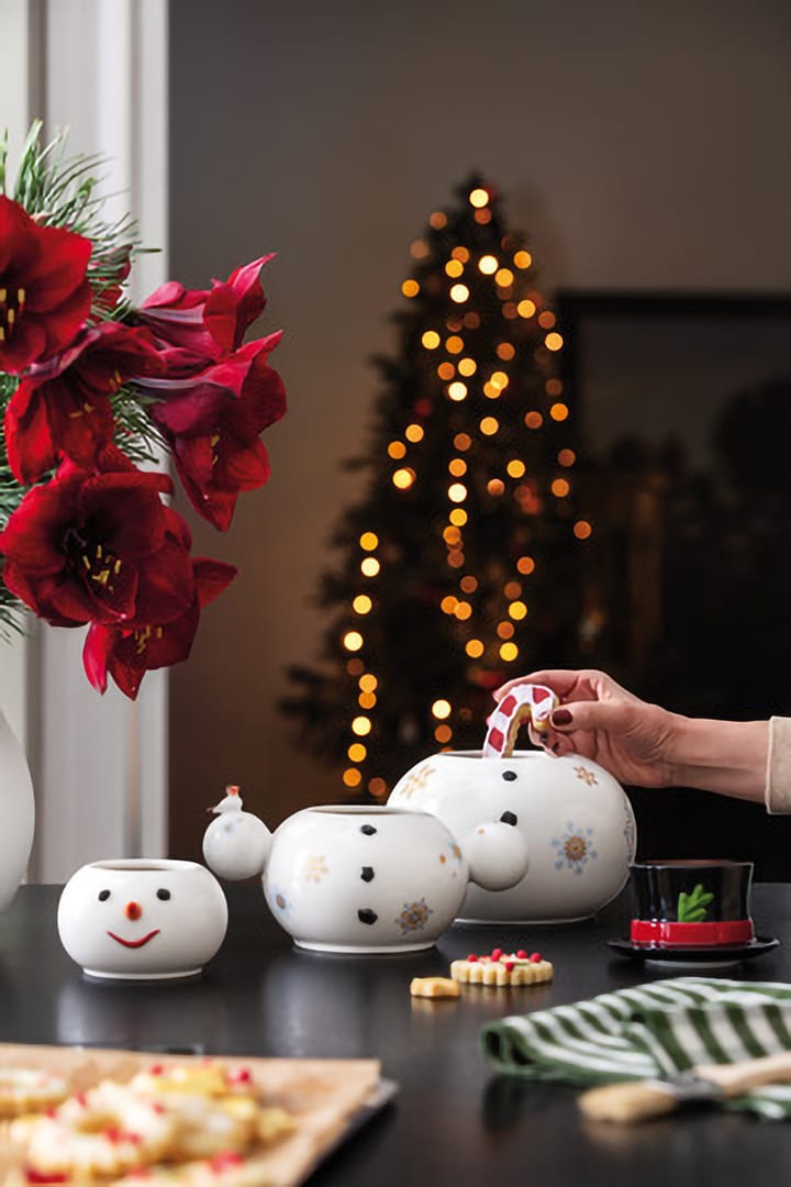Bocal bonhomme de neige Christmas Toy's Memory 4 pièces, Blanc Villeroy & Boch