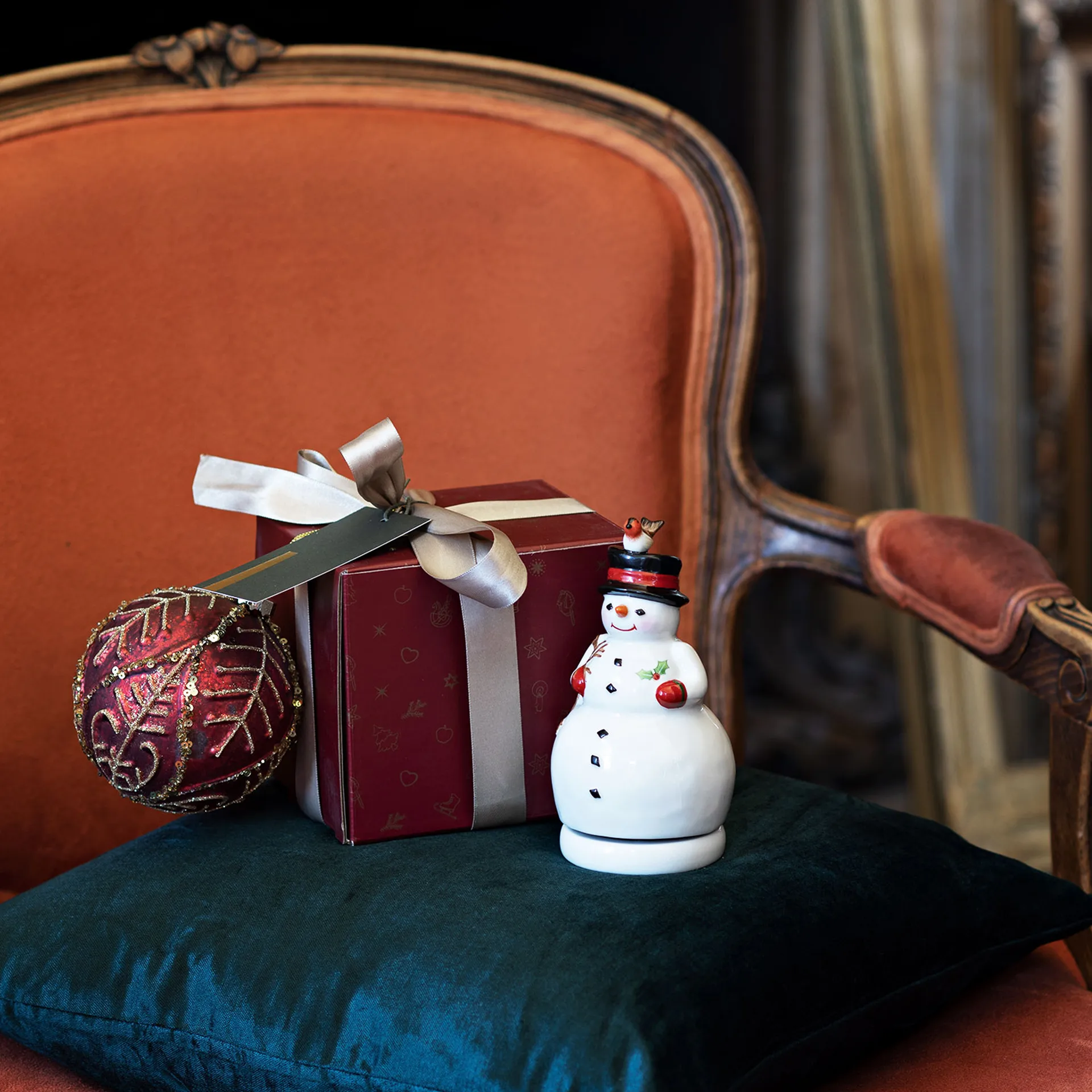 Boîte à musique bonhomme de neige Nostalgic Melody, Blanc Villeroy & Boch