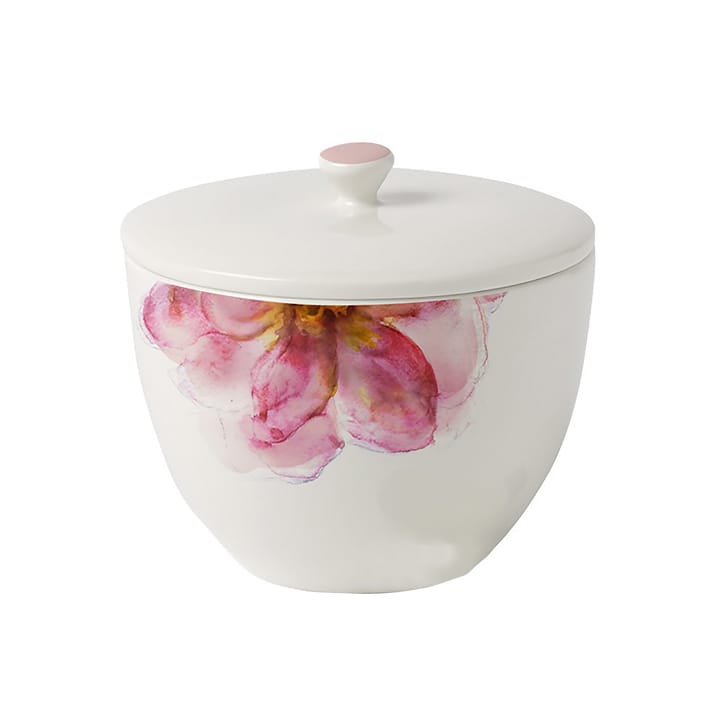 Boîte à thé avec couvercle Rose Garden Ø13,5 cm - Blanc - Villeroy & Boch