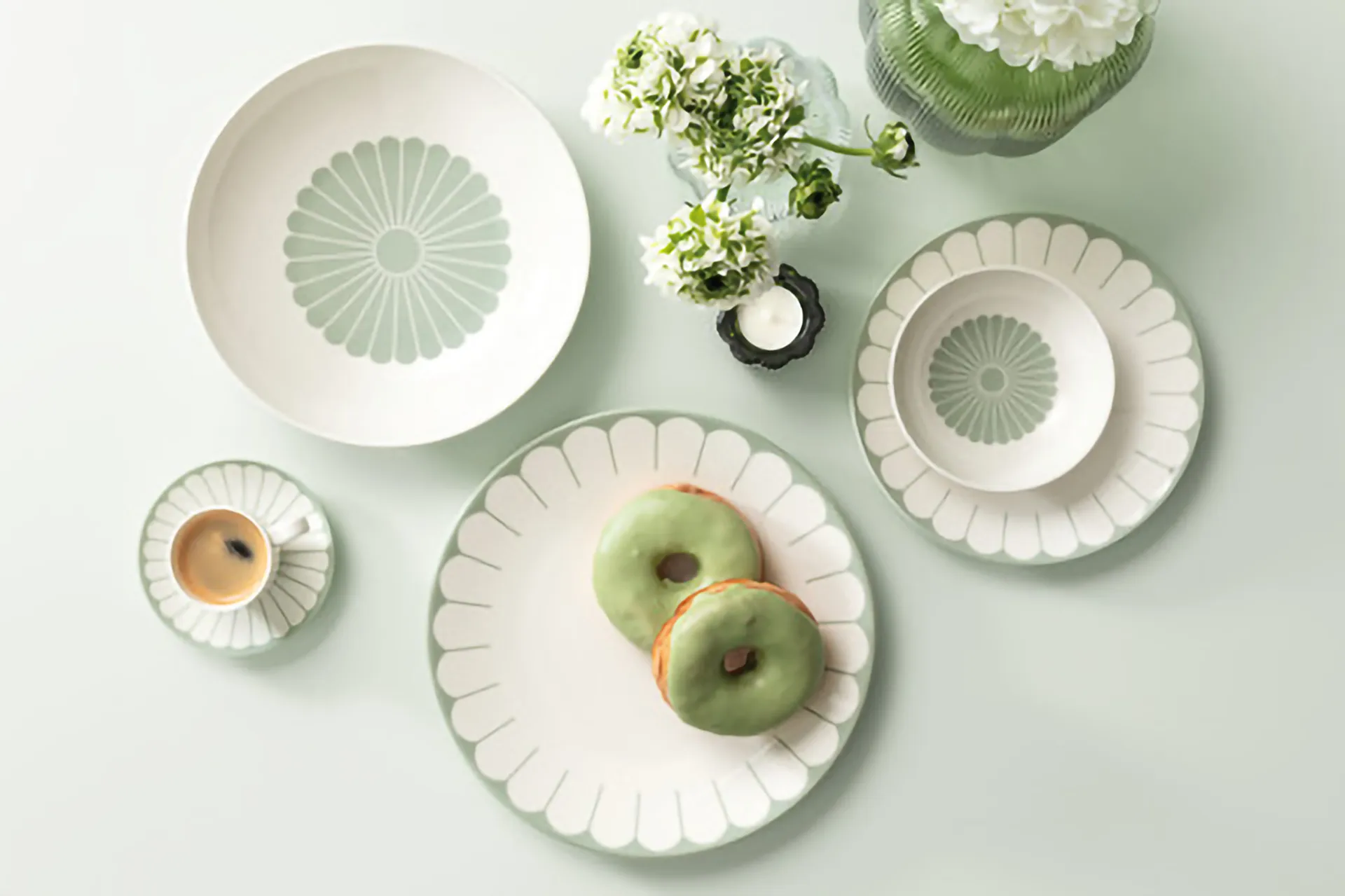 Bol à dessert Fleur Ø13,2 cm, White-green Villeroy & Boch