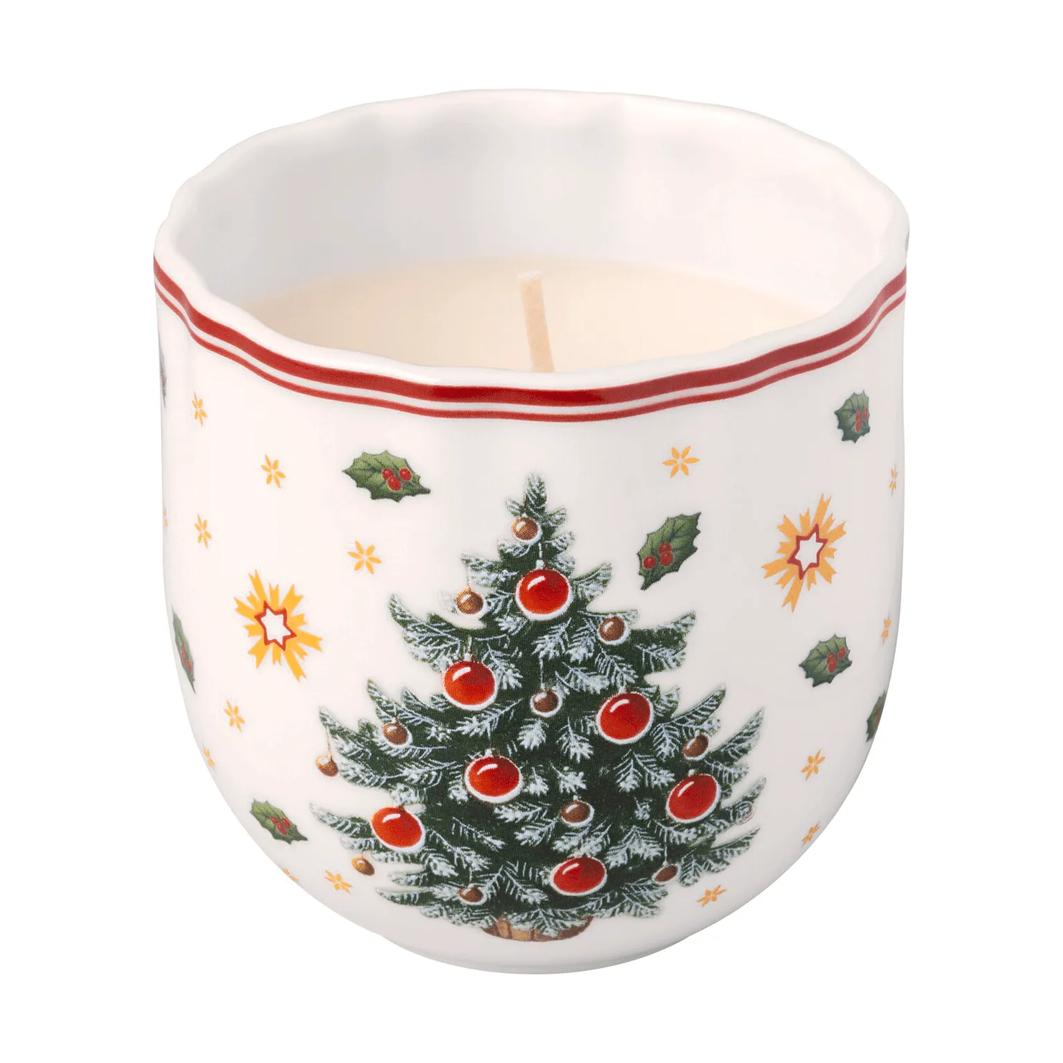 Villeroy & Boch Bougie parfumée Toy's Delight Blanc-rouge, arbre