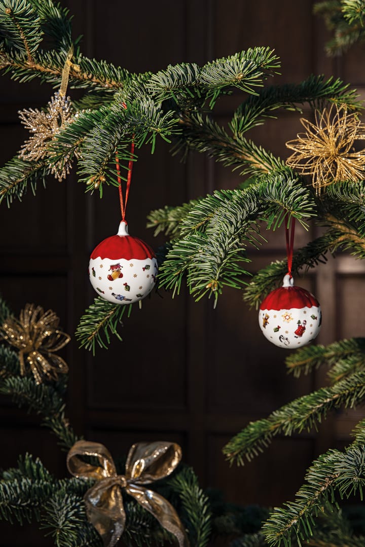 Boule de Noël Toy's Delight Decoration Ø6 cm, Blanc-rouge Villeroy & Boch