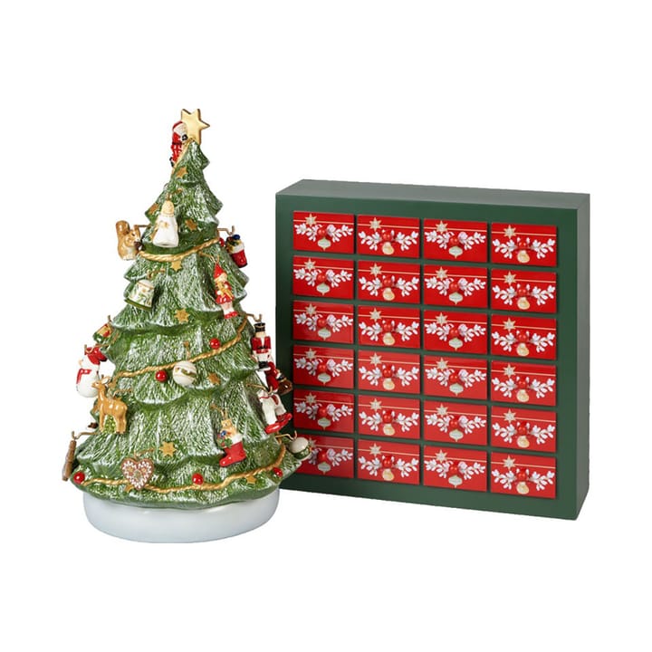 Calendrier de l'Avent avec sapin de Noël Christmas Toys Memory - Vert-rouge - Villeroy & Boch