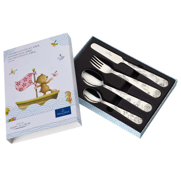 Couverts enfant Happy as a Bear 4 pièces, Acier inoxydable Villeroy & Boch