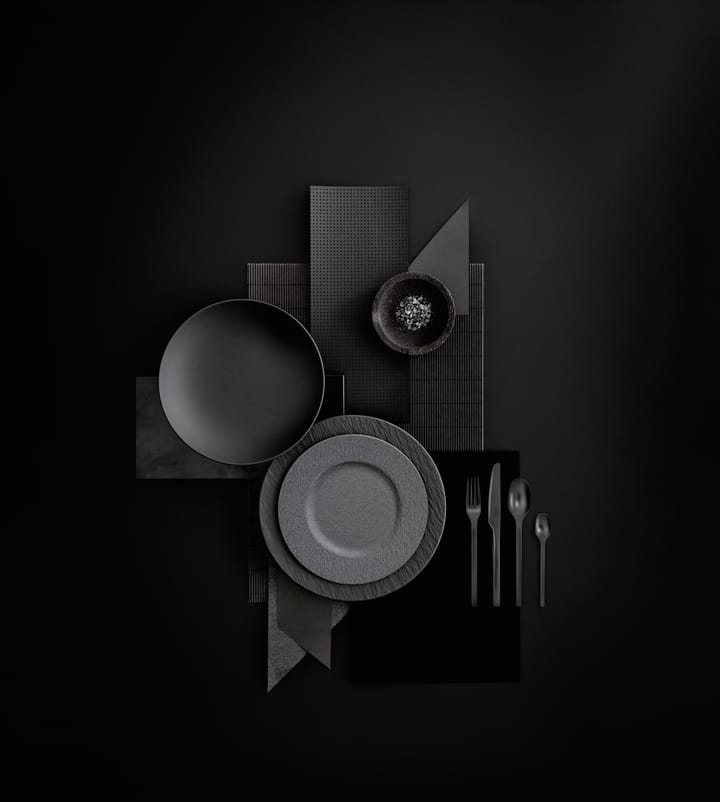 Couverts Manufacture Rock 16 Pièces, Noir Villeroy & Boch