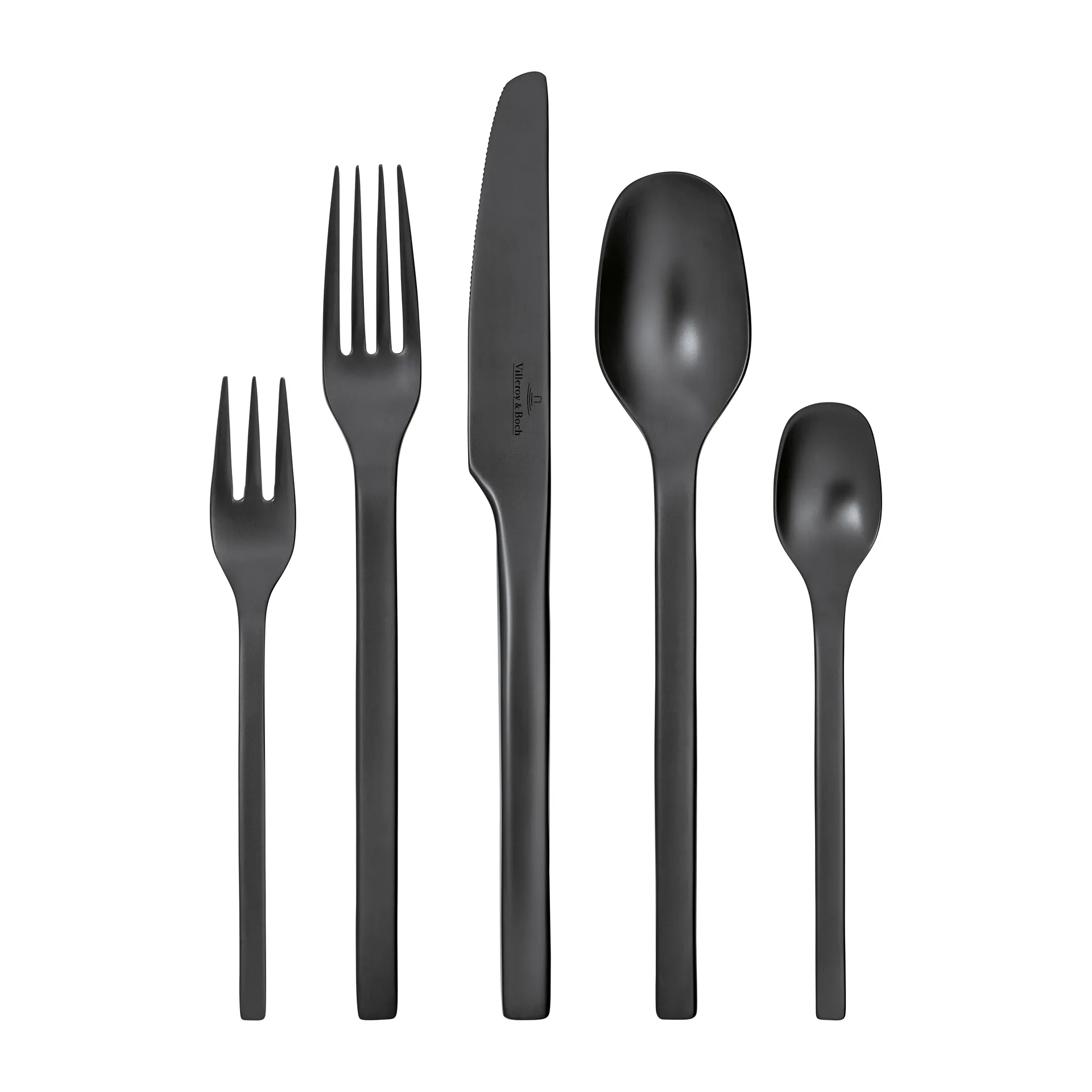 Couverts Manufacture Rock 20 Pièces, Noir Villeroy & Boch
