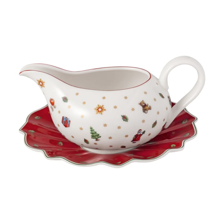 Cruche à sauce Toy's Delight 50 cl avec soucoupe - Blanc-rouge - Villeroy & Boch