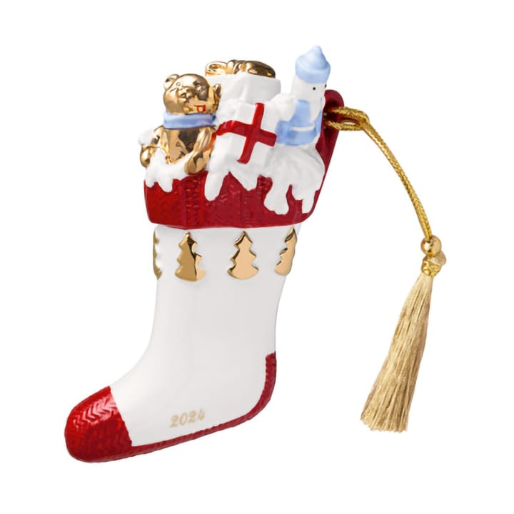 Décoration de Noël botte Christmas Classics - Blanc-rouge - Villeroy & Boch