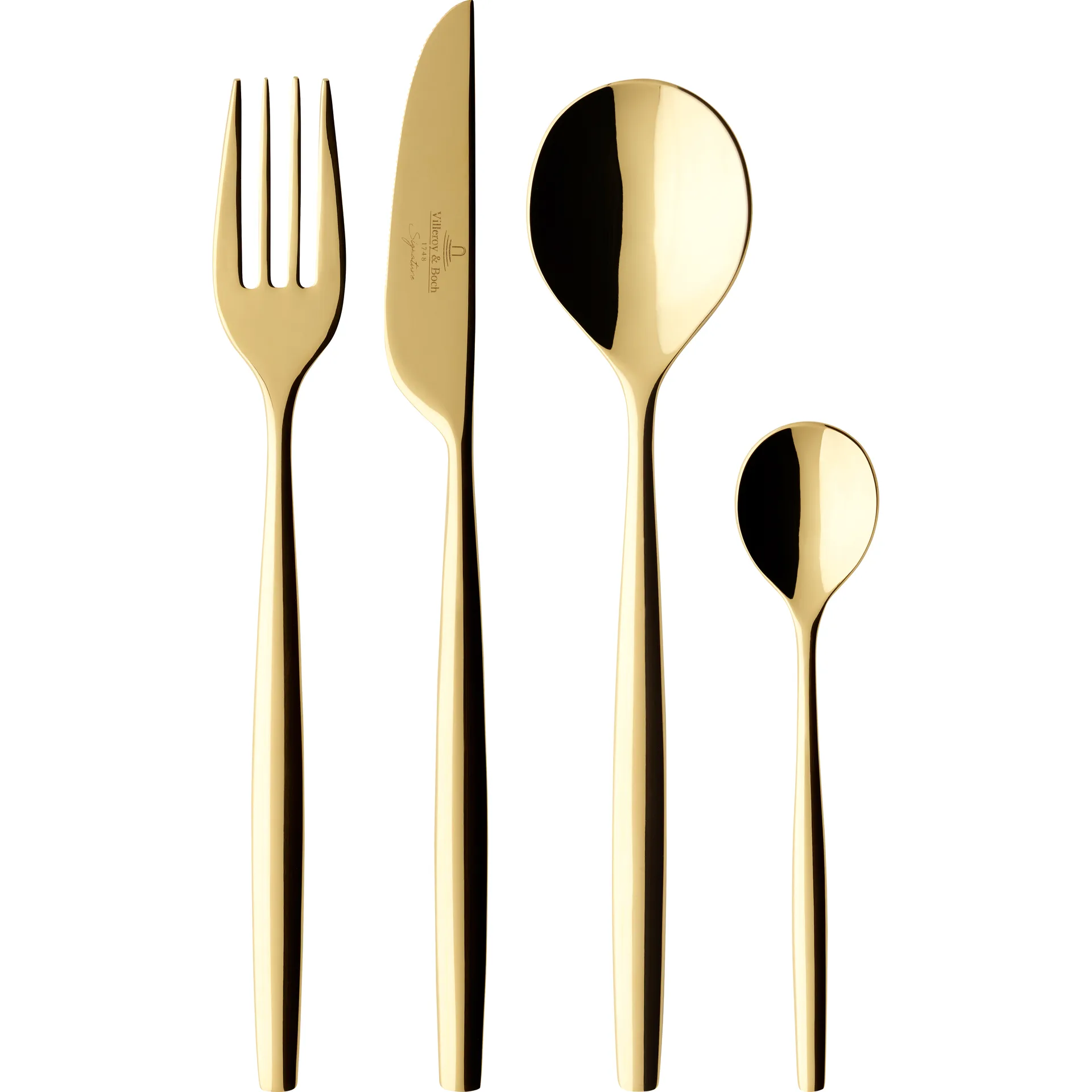 Ensemble de couverts Metro Chic d'Or 24 pièces, Or Villeroy & Boch