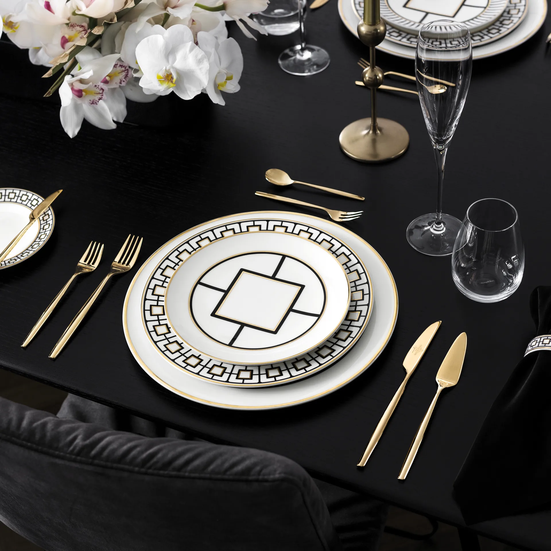 Ensemble de couverts Metro Chic d'Or 24 pièces, Or Villeroy & Boch