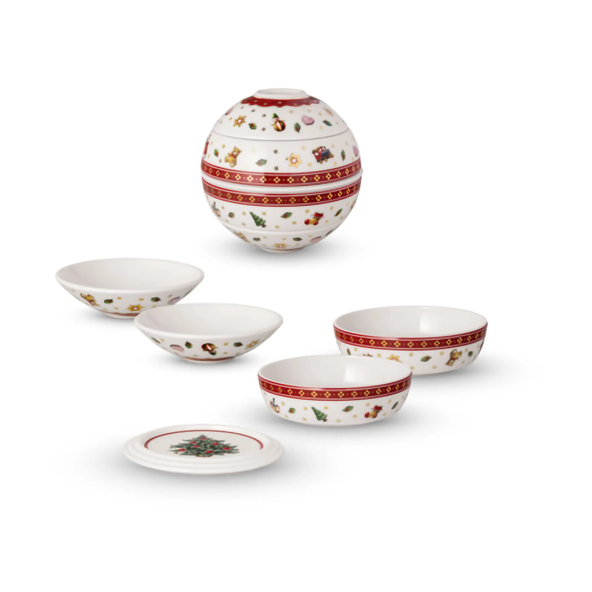La petite Boule Toy´s Delight 5 pièces, Blanc-rouge Villeroy & Boch