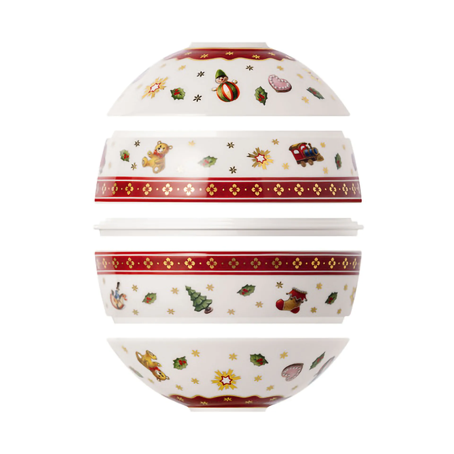 La petite Boule Toy´s Delight 5 pièces, Blanc-rouge Villeroy & Boch