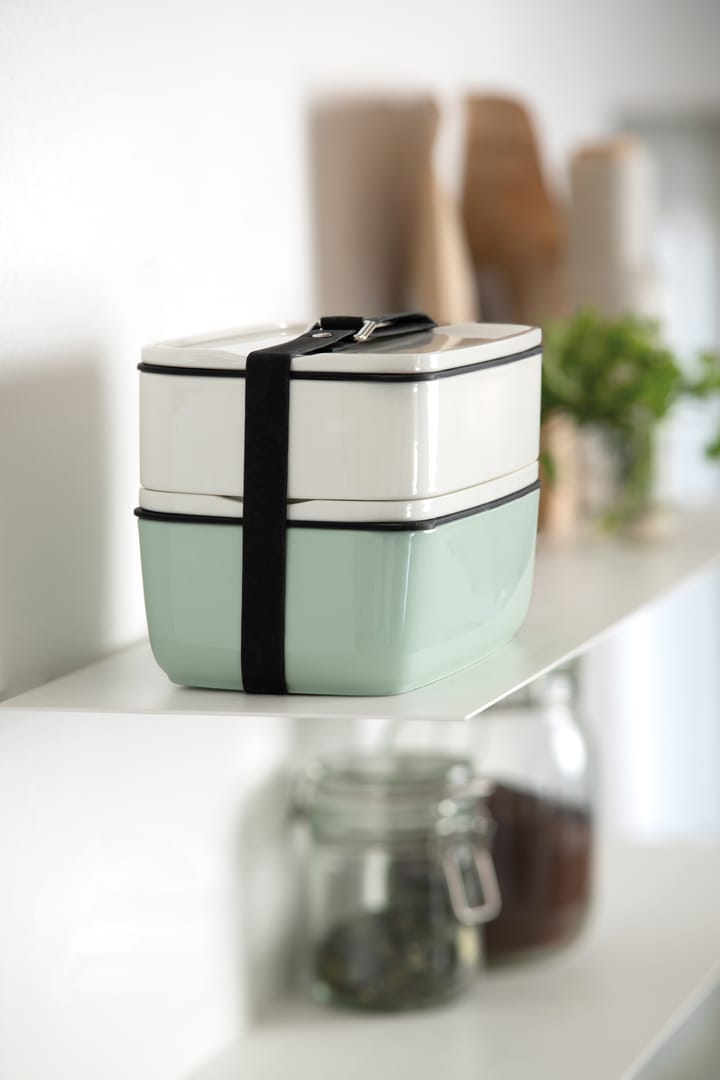 Lot de boîtes à déjeuner rectangulaires To Go & To Stay, Vert-blanc Villeroy & Boch