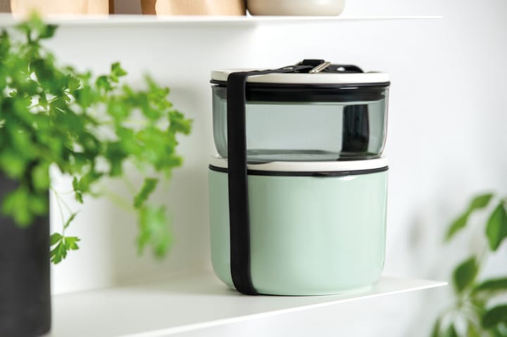Lot de boîtes à déjeuner rondes To Go & To Stay, Vert-blanc-transparent Villeroy & Boch