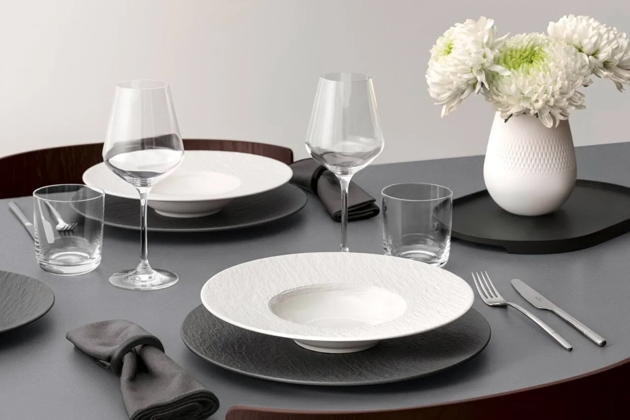 Manufacture Ice assiette à pâtes, Blanc, Ø28 cm Villeroy & Boch