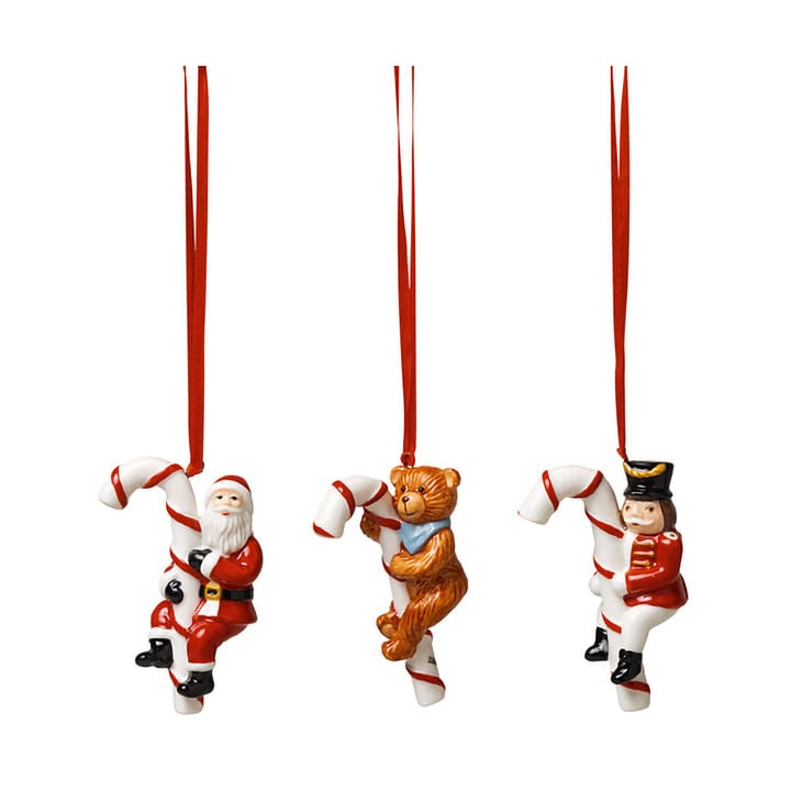 Ornement de sapin de Noël Nostalgic en forme de sucre d'orge, lot de  3 - Multi - Villeroy & Boch