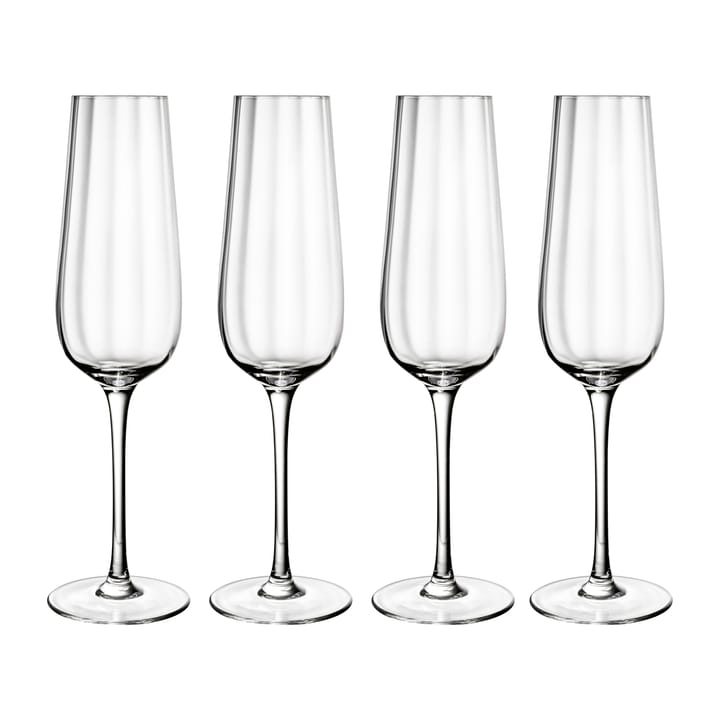 Pack de 4 verres à champagne Rose Garden 29 cl - Transparent - Villeroy & Boch