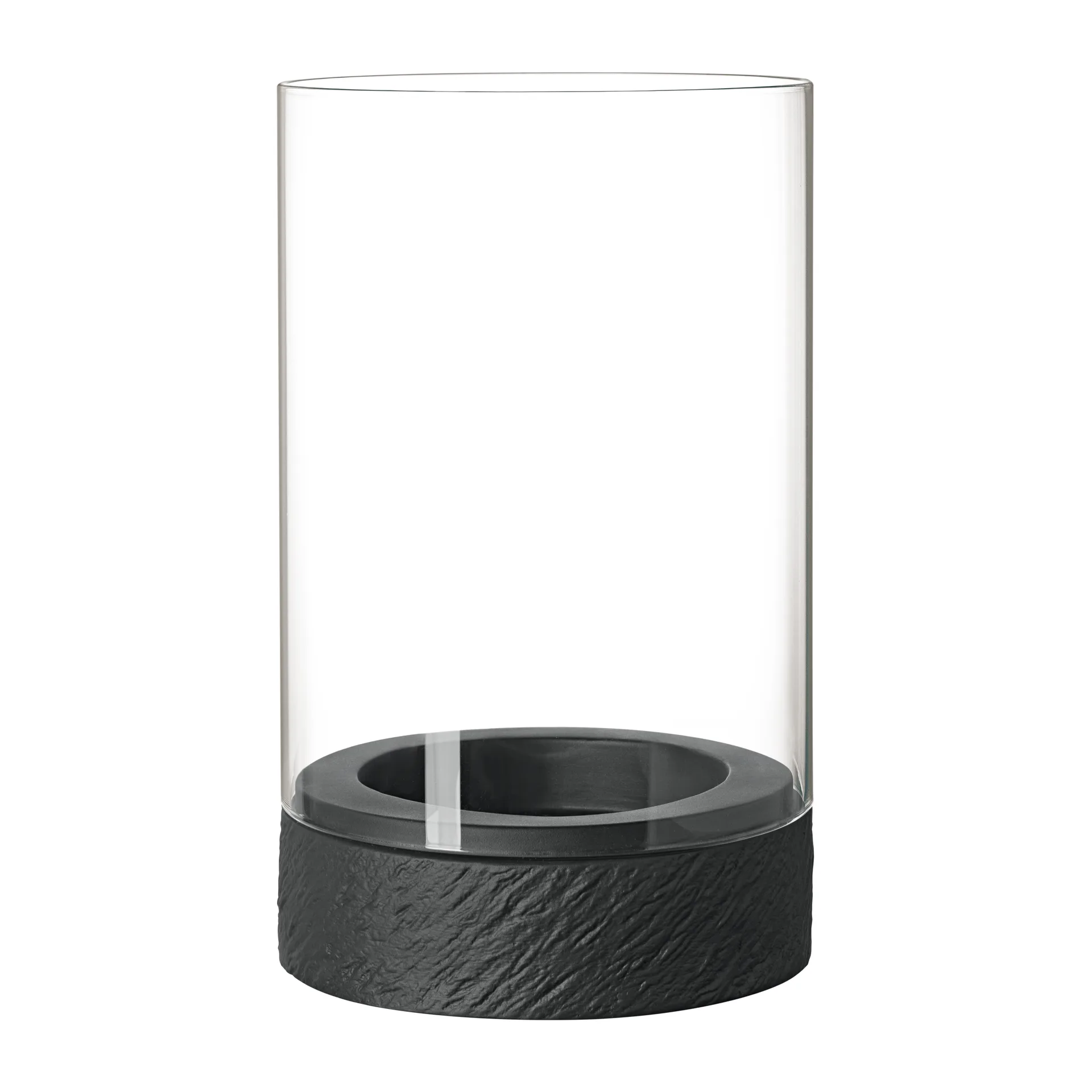 Photophore Manufacture Rock Home Hurricane L, Noir Villeroy & Boch