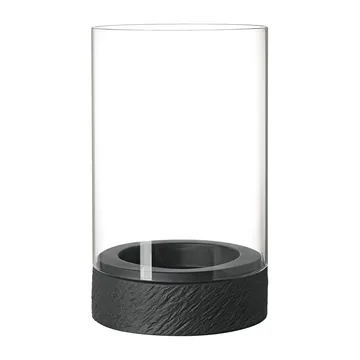 Photophore Manufacture Rock Home Hurricane L - Noir - Villeroy & Boch