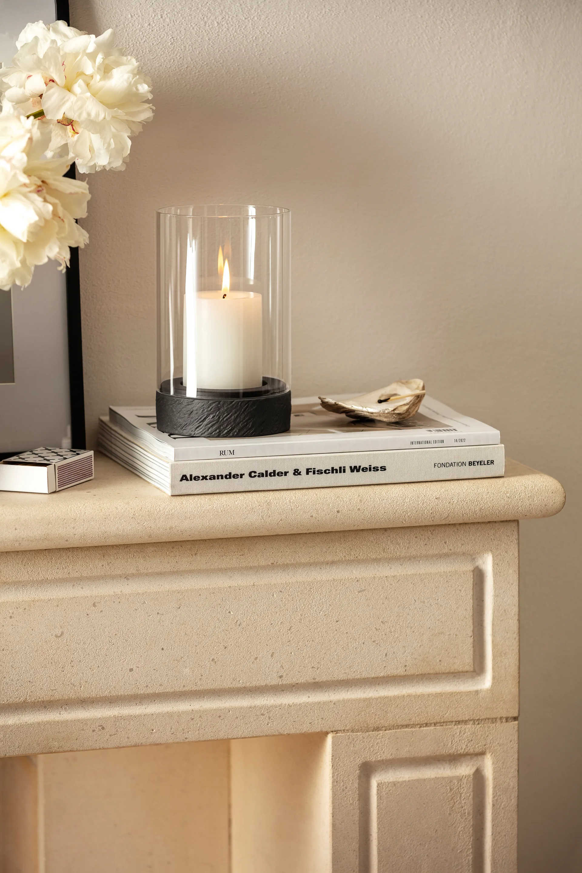 Photophore Manufacture Rock Home Hurricane M, Noir Villeroy & Boch