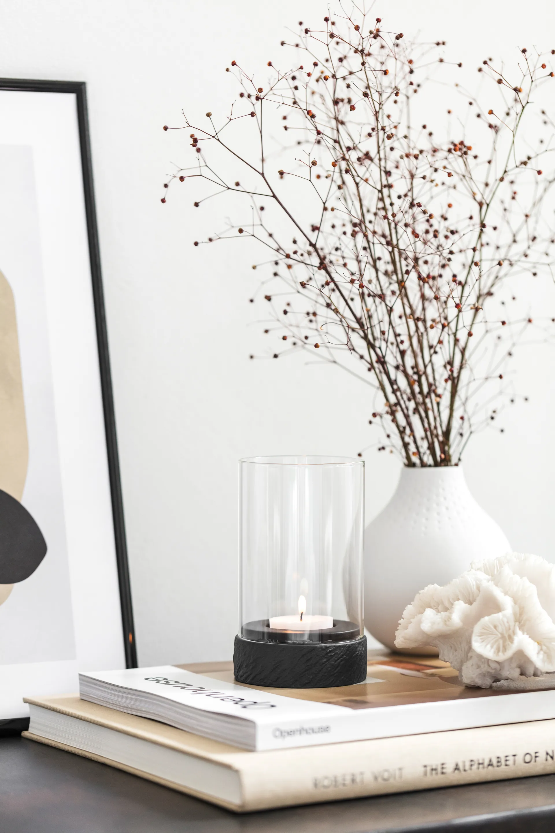 Photophore Manufacture Rock Home Hurricane S, Noir Villeroy & Boch