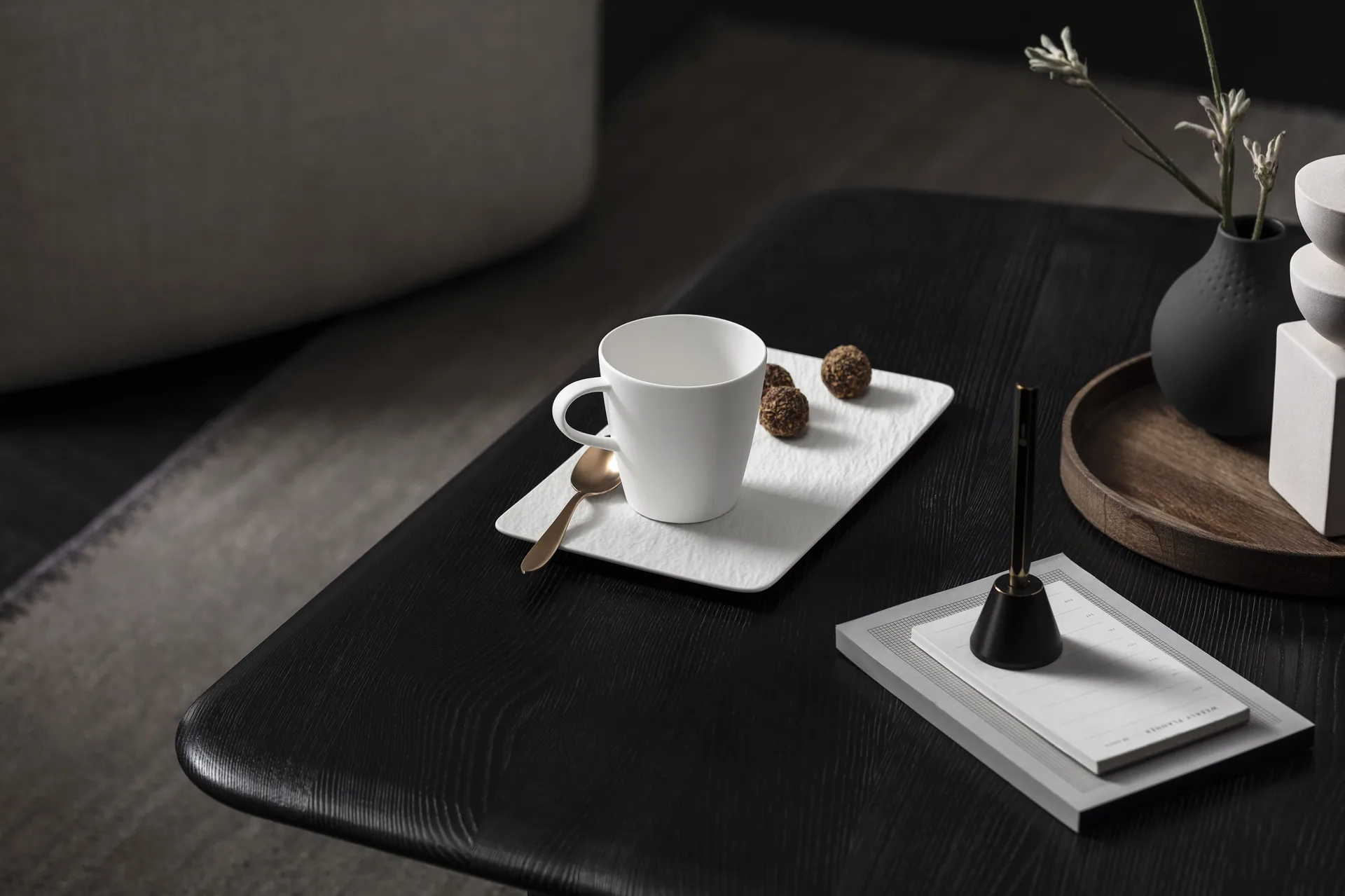 Plat à service Manufacture Rock 18x35 cm, Blanc Villeroy & Boch