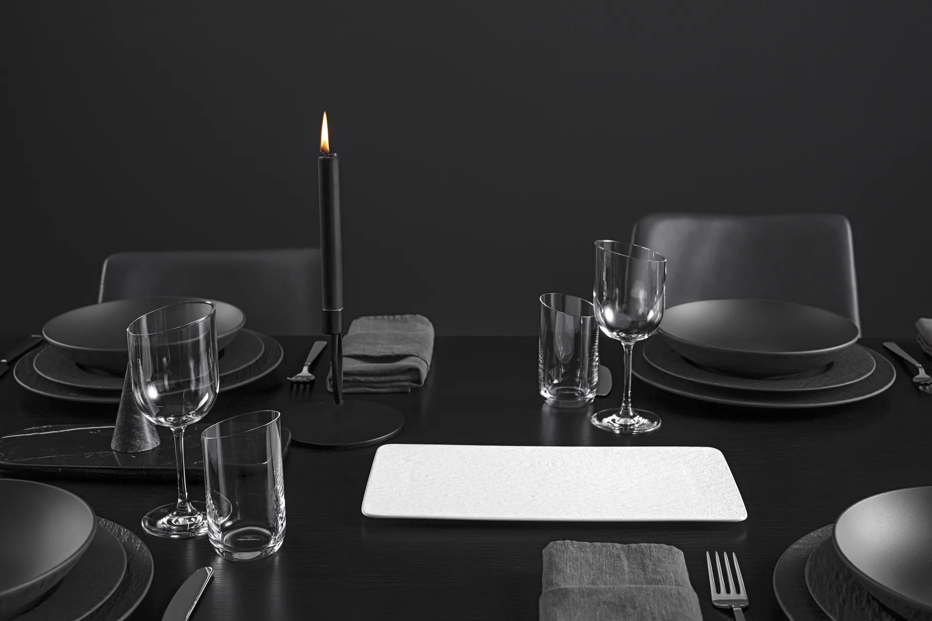 Plat à service Manufacture Rock 18x35 cm, Blanc Villeroy & Boch