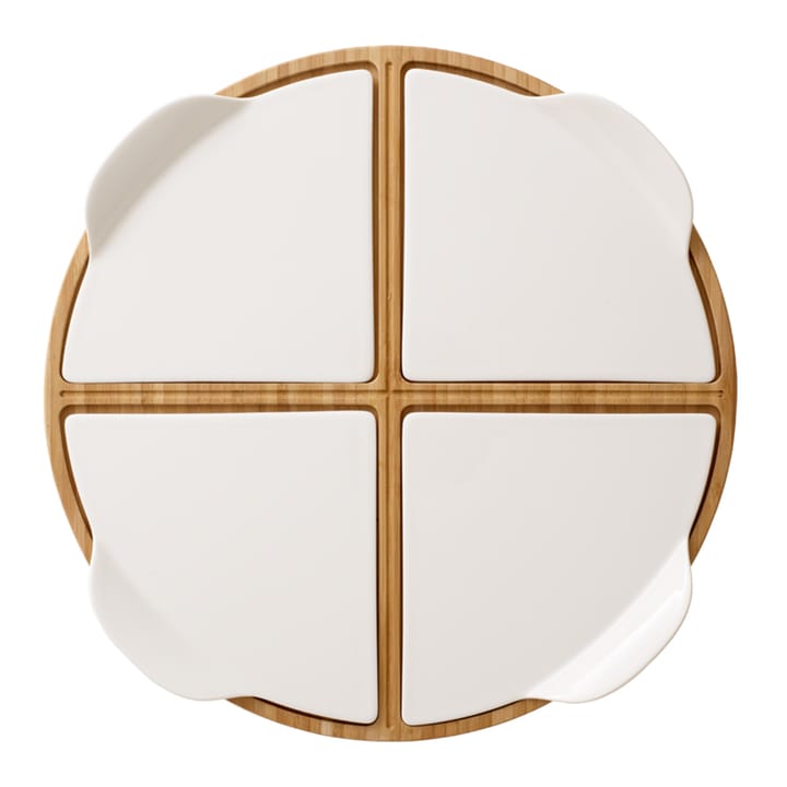 Plat à service Pizza Passion bambou, Rond, 5 Pièces Villeroy & Boch