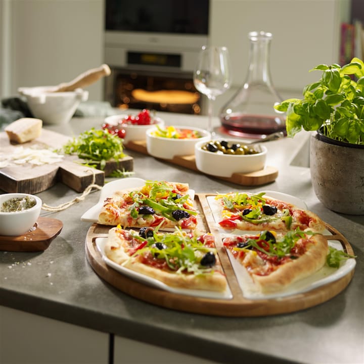 Plat à service Pizza Passion bambou, Rond, 5 Pièces Villeroy & Boch