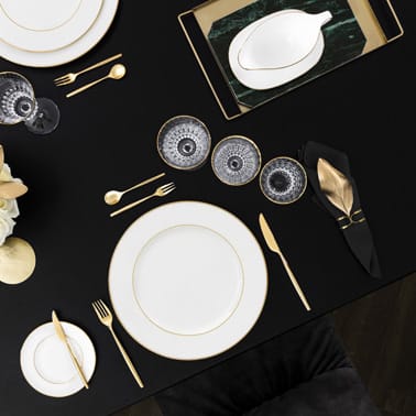 Plat de service Anmut Gold Ø33,5 cm, Blanc Villeroy & Boch