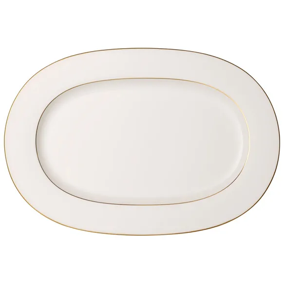 Plat de service Anmut Gold 41 cm, Blanc Villeroy & Boch