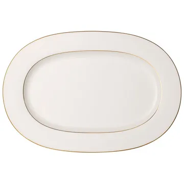 Plat de service Anmut Gold 41 cm - Blanc - Villeroy & Boch