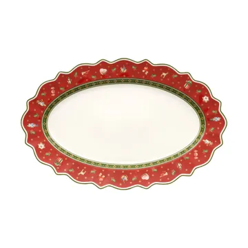 Plat de service ovale Toy's Delight 31x50 cm - Blanc-rouge - Villeroy & Boch