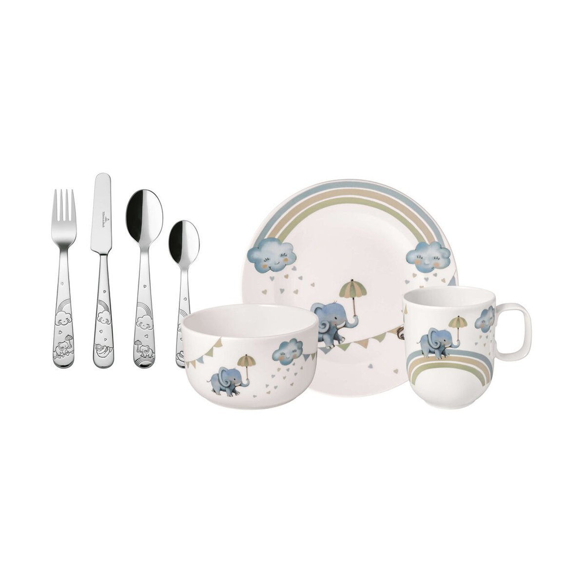 Villeroy & Boch Service et couverts pour enfants Walk like an Elephant 7 pièces