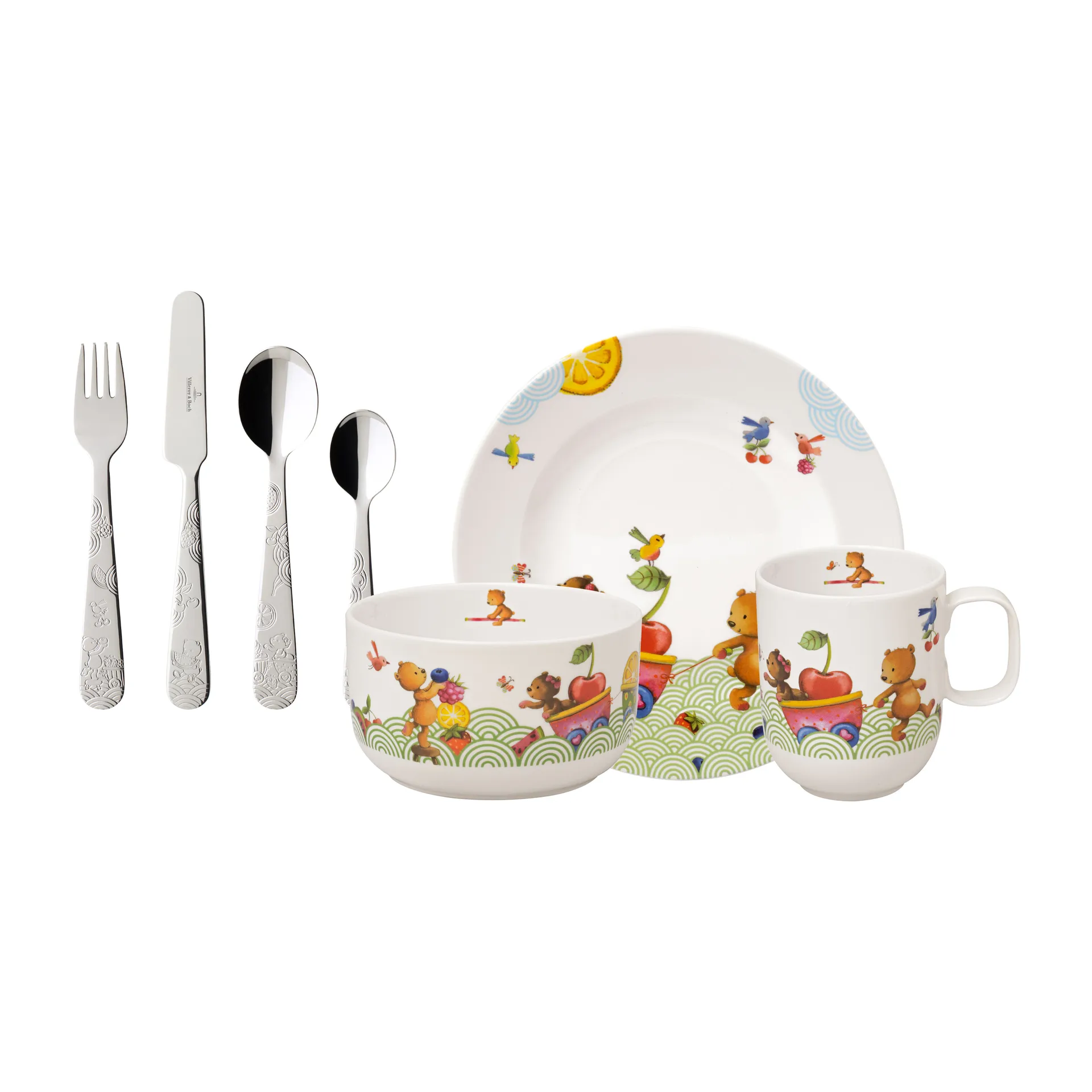 Service pour enfants et Couverts Hungry as a Bear, 7 Pièces Villeroy & Boch