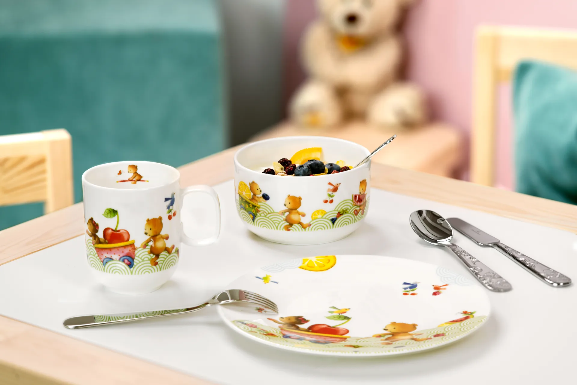 Service pour enfants et Couverts Hungry as a Bear, 7 Pièces Villeroy & Boch
